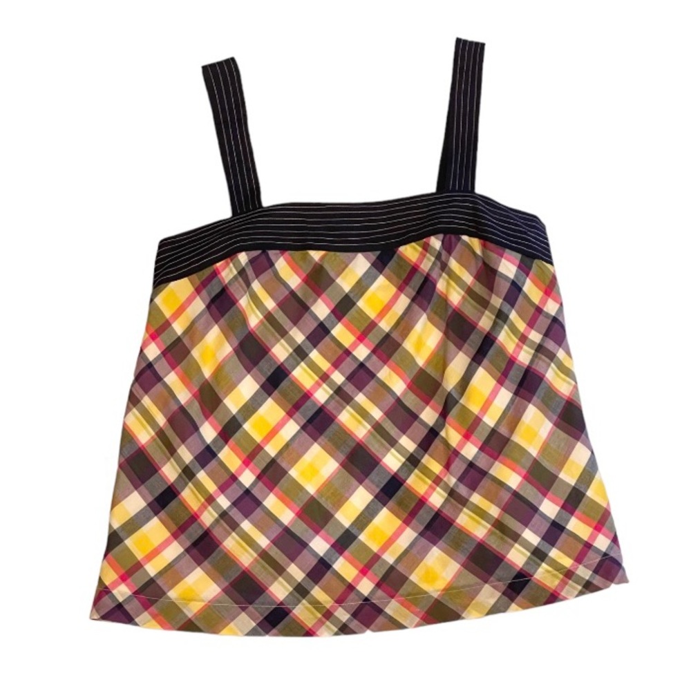 👚 Like New women’s plaid tank Isaac Mizrahi XS